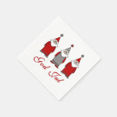 神の宮 |ノルウェーおもしろいのクリスマス スタンダードカクテルナプキン (角)