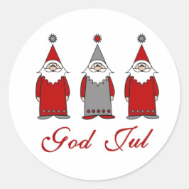 神の宮 |ノルウェーおもしろいのクリスマス ラウンドシール