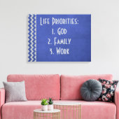 神の家族の作業指示引用文 キャンバスプリント (インサイチュ (リビング))