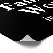 神の家族の作業指示引用文 ポスター (角)