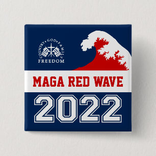 神の家族の国の自由2022マグアレッドウェーブ 缶バッジ