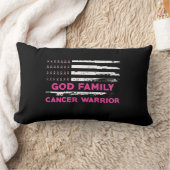 神の家族乳がん認識度 ランバークッション (ブランケット)