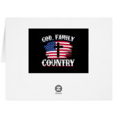 神の家族国アメリカ国旗クロスChristian P (裏面横)