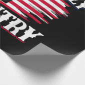 神の家族国アメリカ国旗クロスChristian P ラッピングペーパー (角)