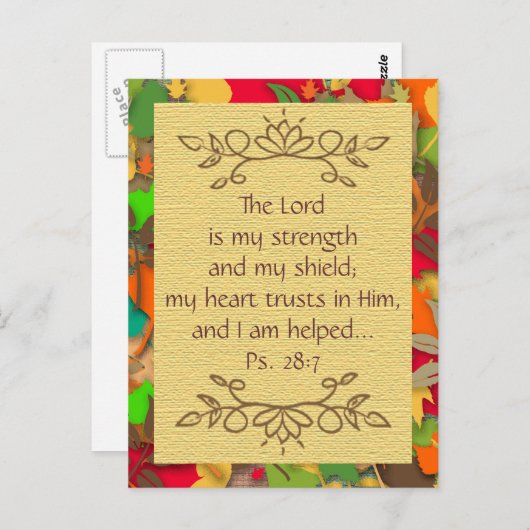 神の導きを信じて-主を信頼して-ポストカード ポストカード (正面/裏面)