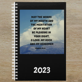 神の導きを求める祈り 詩篇 19:14 聖書の言葉 プランナー手帳