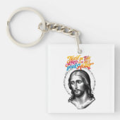 神の導き:主への信頼 キーホルダー (正面)