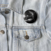 神の導き:天使によって助言されたドナルド・トランプ 缶バッジ (インサイチュ)