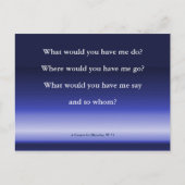 神の導き | 奇跡のフラットカードのコース ポストカード (正面)