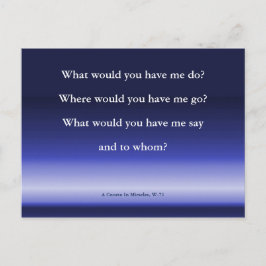 神の導き | 奇跡のフラットカードのコース ポストカード