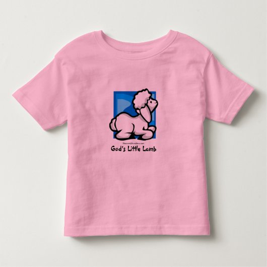 神の小さい子ヒツジ トドラーTシャツ (正面)