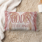 神の小さな天使:天の心地よい枕 ランバークッション (ブランケット)