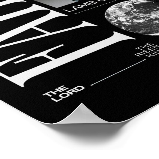 神の小羊イエスへの信仰 ポスター (角)