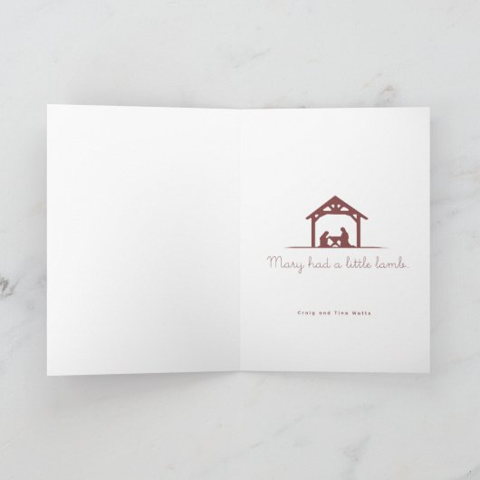 神の小羊 カード (内部)