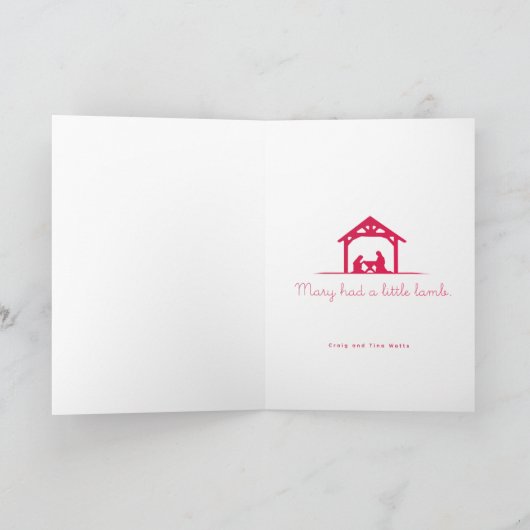 神の小羊 カード (内部)