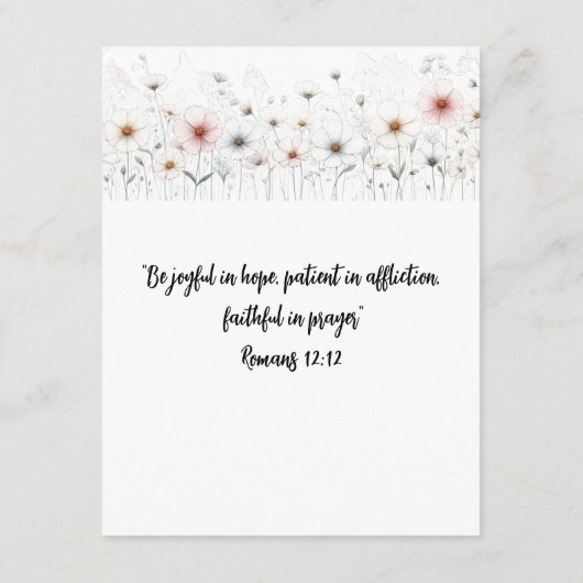 神の属性アルファベットフローラカスタマイズ可能カード エンクロージャーカード (裏面)