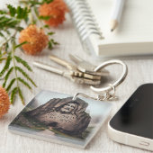 神の岩:イエスが主を刻んだのは私の岩である キーホルダー (正面右)