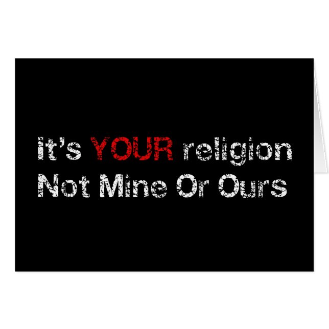 神の嵩拝を拒否して下さい (正面横)