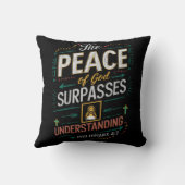 神の平和は理解を超える。 クッション (裏面)