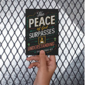 神の平和は理解を超える。 ポストカード