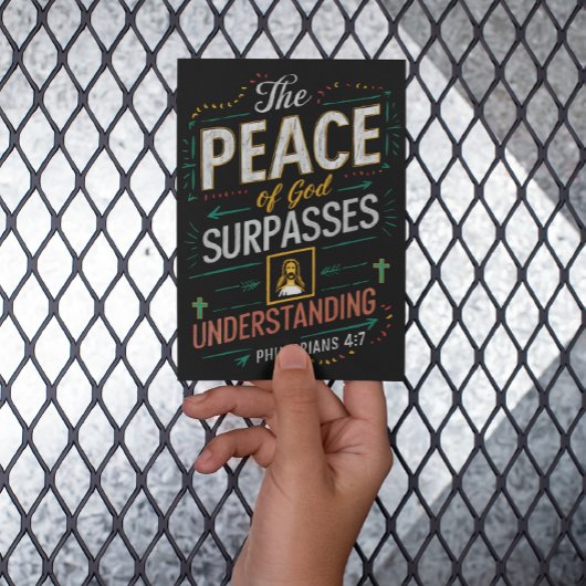 神の平和は理解を超える。 ポストカード