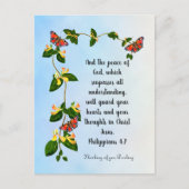 神の平和は…フィル4:7 ポストカード (正面)