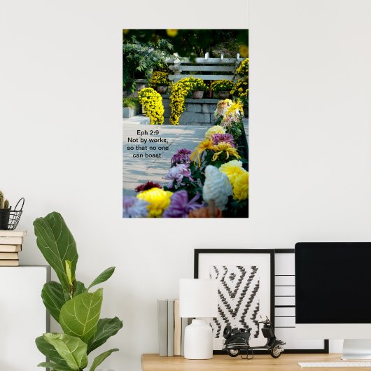 神の平和は ポスター (ホームオフィス)