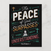 神の平和グラフィック ポストカード (正面)