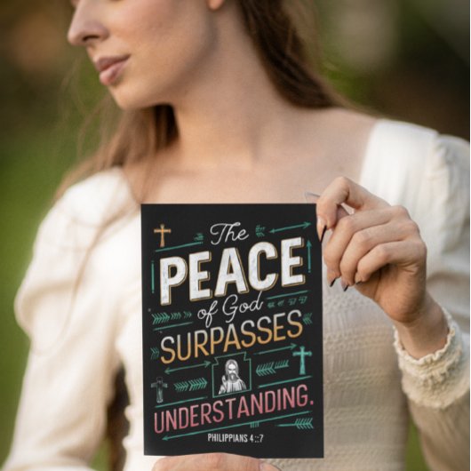 神の平和グラフィック ポストカード