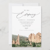 神の庭園での山岳挙式 招待状 (正面)