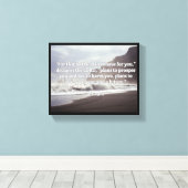 神の引用文:ジェル29:11--"神の計画はあなたのために" キャンバスプリント (インサイチュ (ウッドフロア))