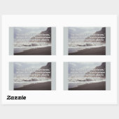 神の引用文:ジェル29:11--"神の計画はあなたのために" 長方形シール (シート)