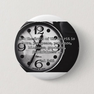 神の引用文: Galの5:22 -- "精神のフルーツ" 缶バッジ