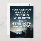 神の強さのポストカード ポストカード (正面/裏面)