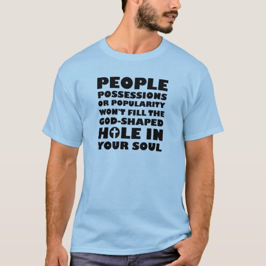 神の形ホールクリスチャン引用文ことわざ Tシャツ (正面)