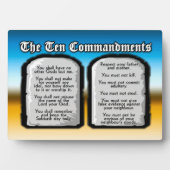 神の律法である聖なる聖書の十戒 フォトプラーク (正面)