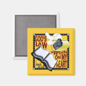 神の律法書私のハート – 磁石 (正面/裏面)