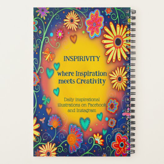 神の得こパーソナライズされたのかわいらしフローラ プランナー手帳 (裏面)