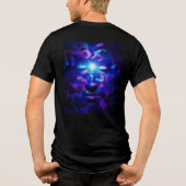 神の得背中の短い袖の男のTシャツ トライブレンドＴシャツ (裏面)