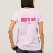 神の得背中のTシャツ Tシャツ (裏面)