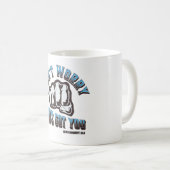 神の御前を心配するな得! コーヒーマグカップ (正面右)