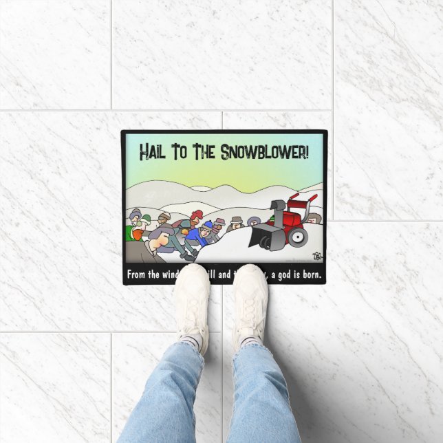 神の御姿が生まれある ドアマット (室内)