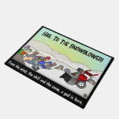 神の御姿が生まれある ドアマット (アングル)