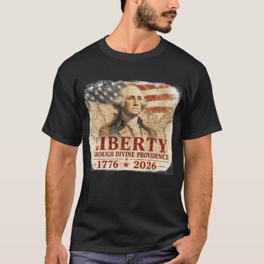 神の御業による自由 Tシャツ (正面)