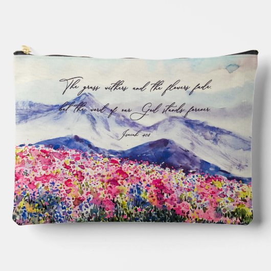 神の御言葉は立つ アクセサリーポーチ (正面)