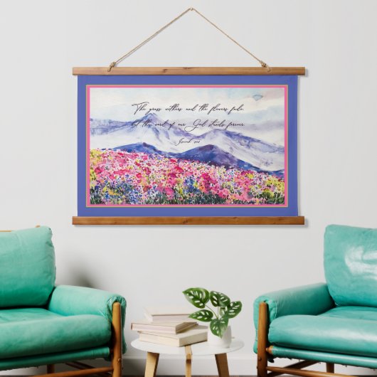 神の御言葉は立つ 吊り下げ型タペストリー (リビング)