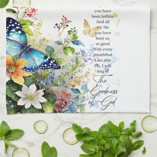 神の徳 キッチンタオル (折り畳み)