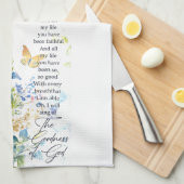 神の徳 キッチンタオル (四つ折り)