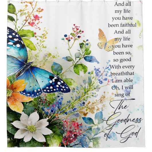 神の徳 シャワーカーテン (正面)