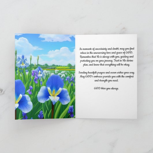 神の心地よいと強さ神は汝のカードと共にある カード (内部)